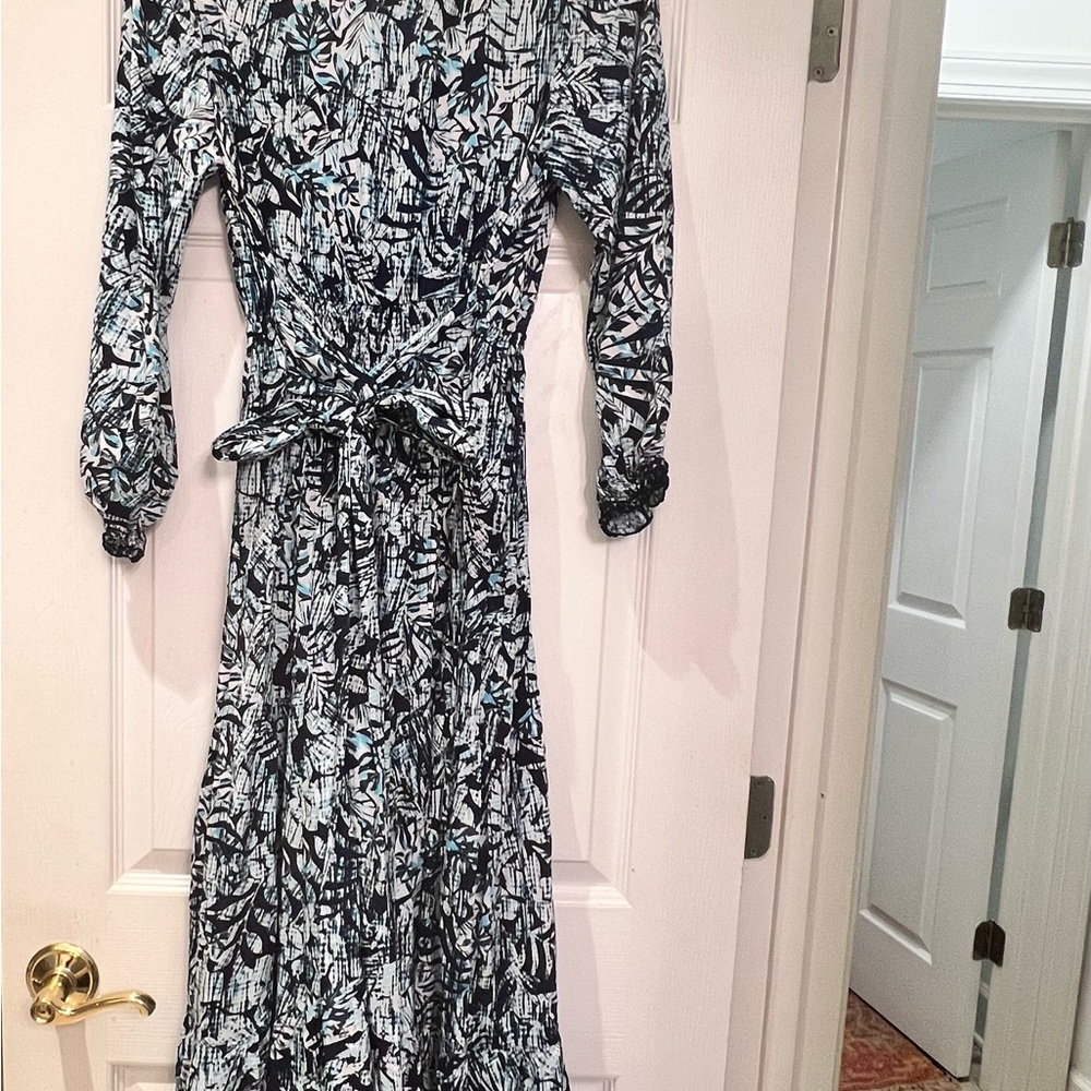 Poupette St. Bart Divine & Rare Abstract Maxi Dress Size Medium Huge Savings!!!